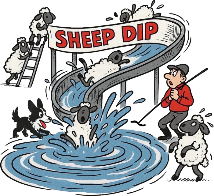 sheep dipping logo
